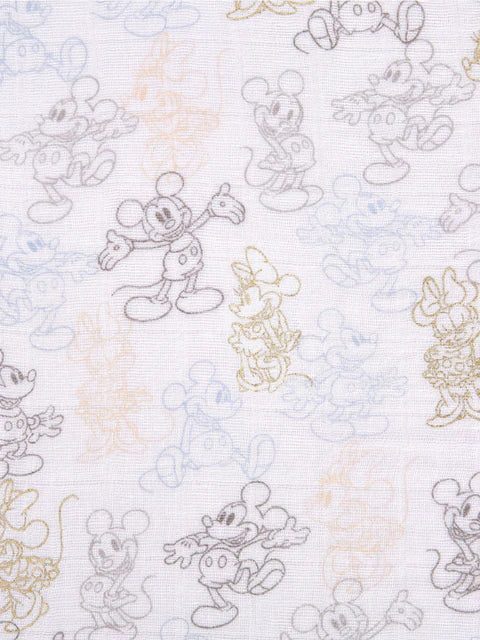 Lot de couvertures bébé Disney Mickey Mouse – Douces et respirantes
