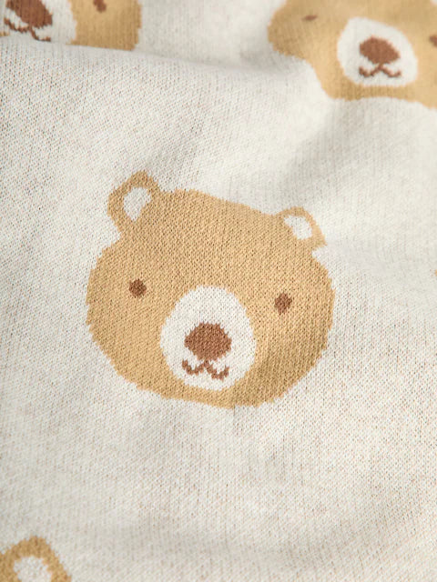 Couverture bébé motif oursons