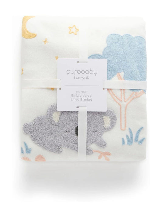 Couverture bébé nuage et lune – Douceur et tendresse