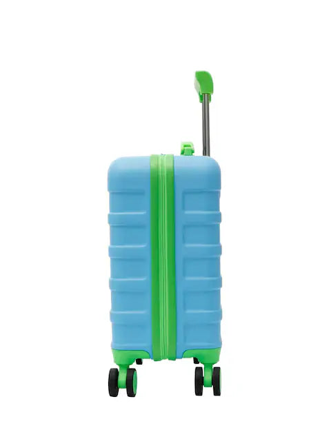 Valise cabine rigide enfant bleu ciel à roulettes 360°