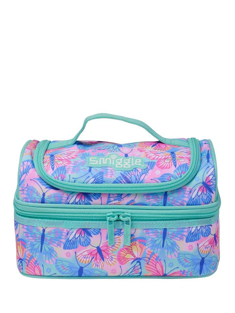 Boîte à lunch verte Smiggle Surreal à deux étages