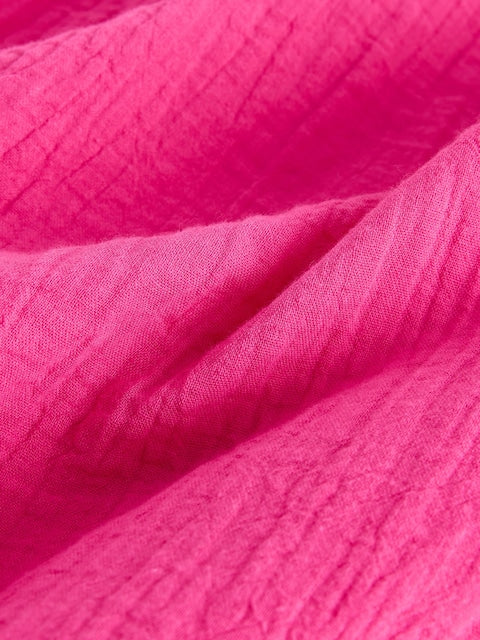 Combinaison large enfant rose sans manches (3-16 ans)