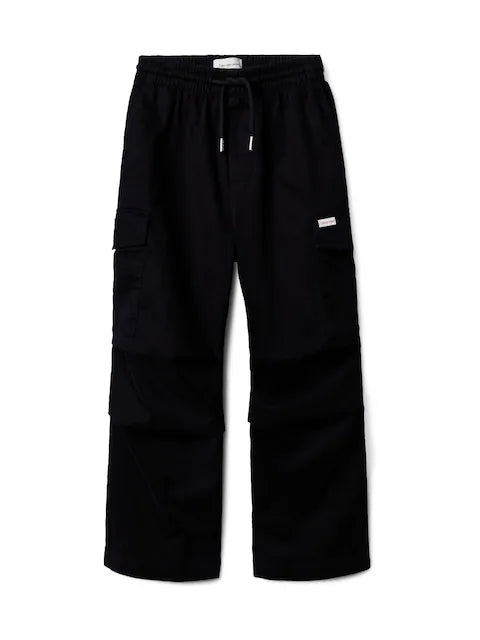 Pantalon large enfant noir style décontracté