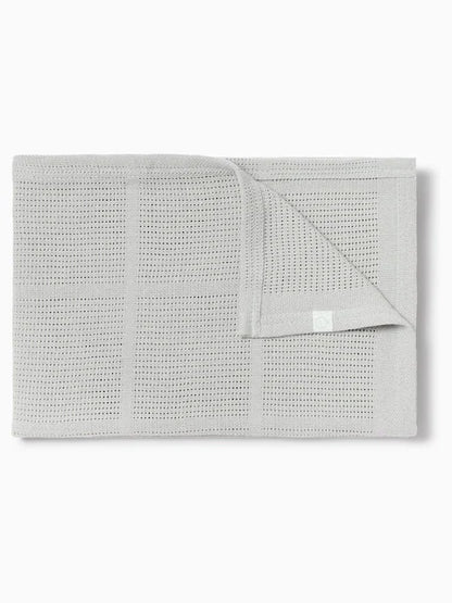 Couverture bébé en coton et viscose de bambou – Gris clair