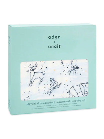 Couverture bébé réversible – Motifs animaux de la forêt
