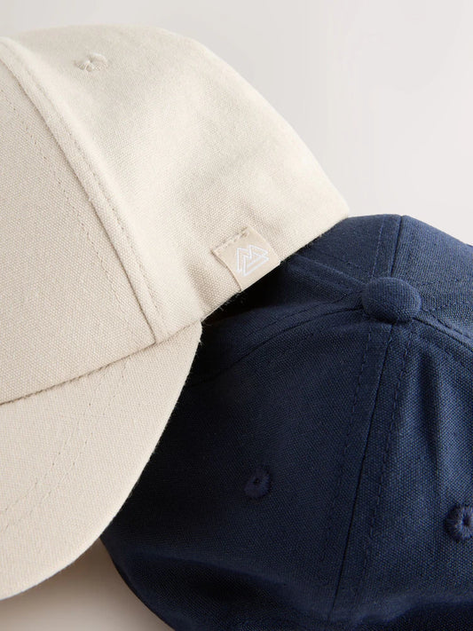Lot de 2 casquettes unies pour enfant (1 à 16 ans)