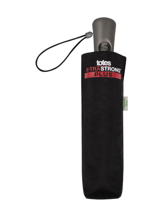 Parapluie pliable automatique noir – Résistant au vent