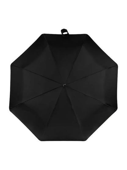 Parapluie pliable automatique noir – Résistant au vent