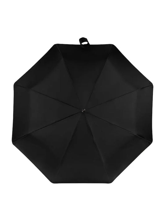Parapluie pliable automatique noir – Résistant au vent