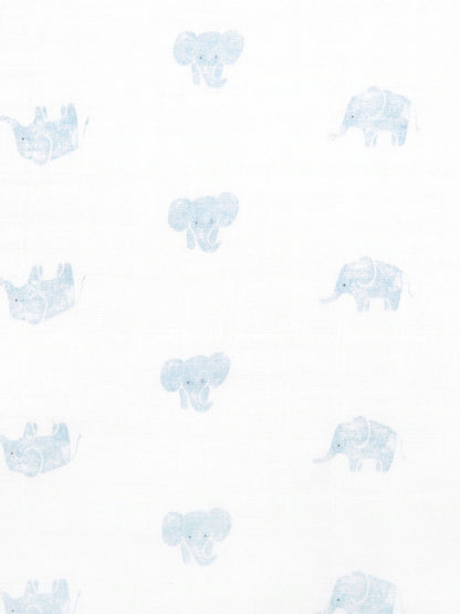 Lot de 3 langes bébé en coton – Motifs animaux et nuages