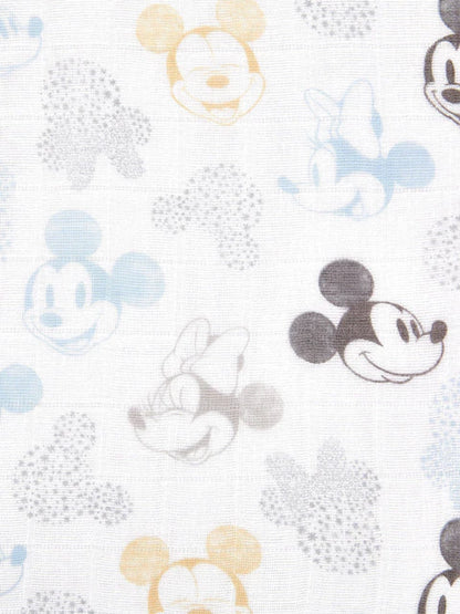 Lot de couvertures bébé Disney Mickey Mouse – Douces et respirantes