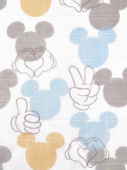Lot de couvertures bébé Disney Mickey Mouse – Douces et respirantes