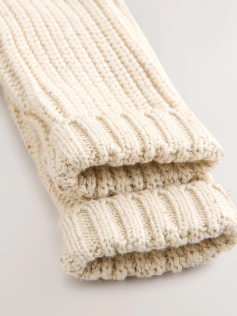 Gilet bébé en maille côtelée Milk club beige