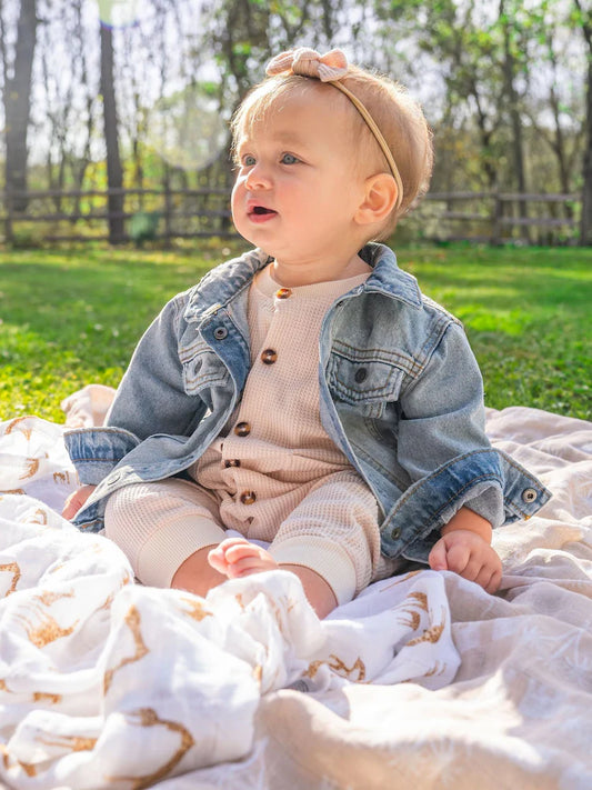 Lot de 4 couvertures d’emmaillotage bébé – Motifs Safari