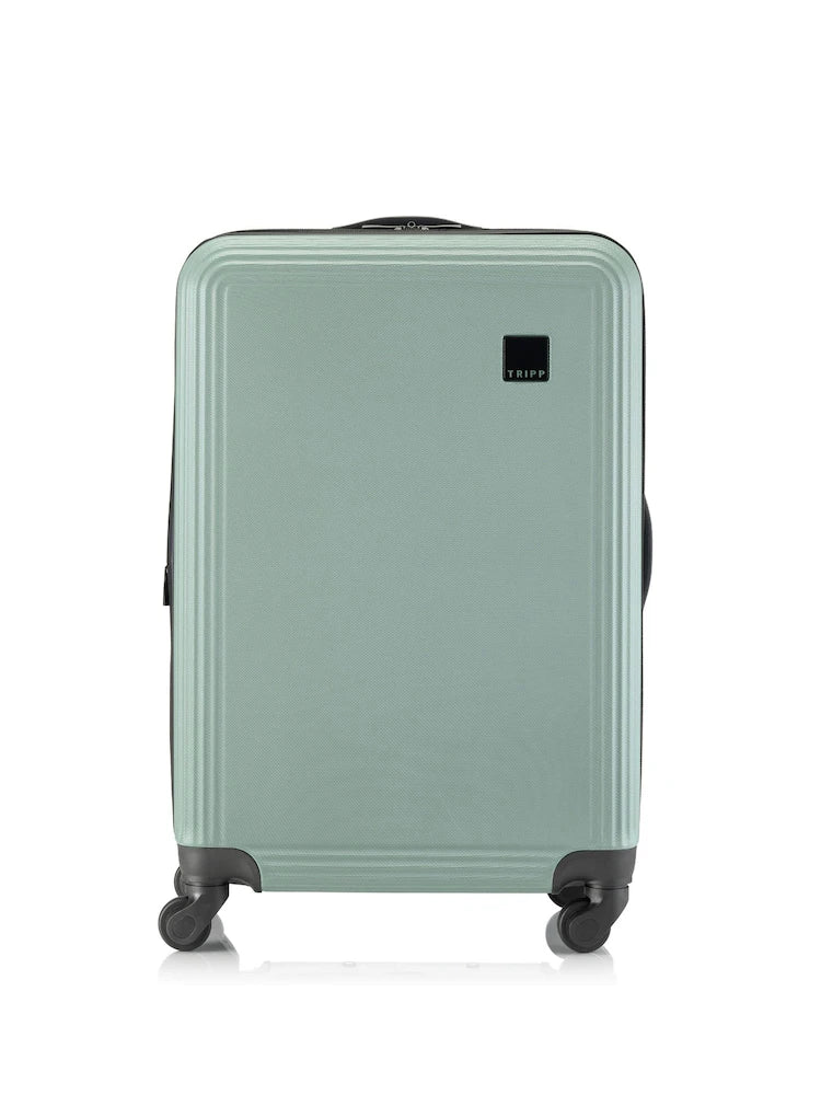 Valise rigide grand format vert sauge 66 cm en polyester