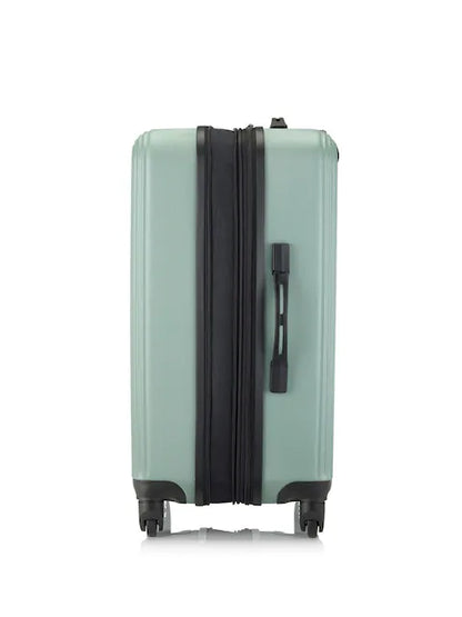 Valise rigide grand format vert sauge 66 cm en polyester