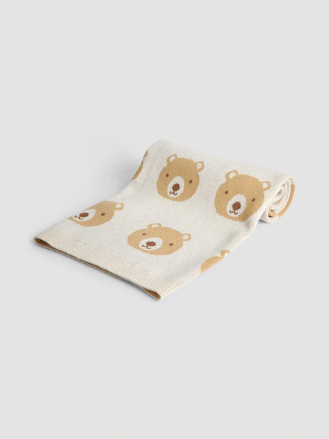 Couverture bébé motif oursons