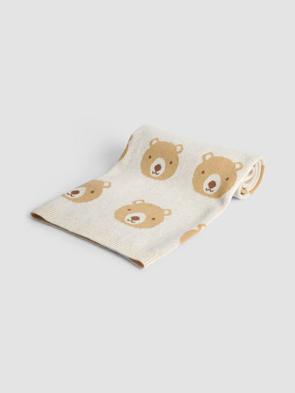 Couverture bébé motif oursons