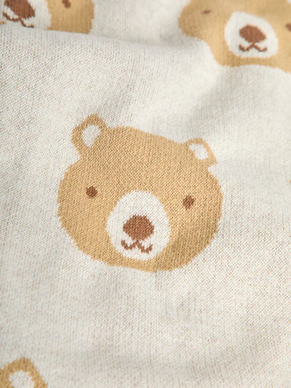 Couverture bébé motif oursons