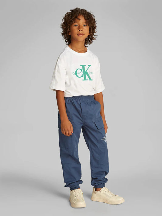 Pantalon cargo bleu marine pour garçon