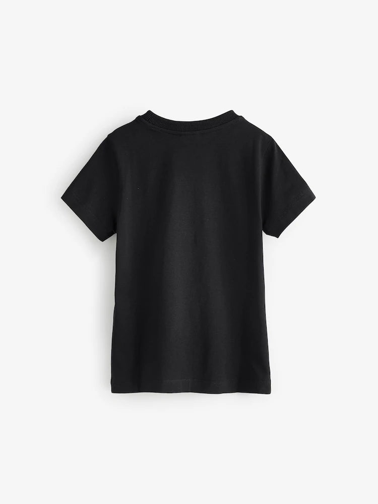 T-shirt Moschino noir à logo pour enfant.