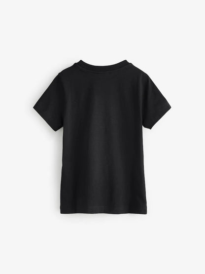 T-shirt Moschino noir à logo pour enfant.