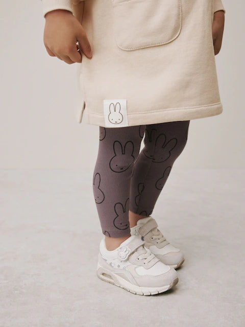 Ensemble bébé tunique beige et legging gris (3 mois - 7 ans)