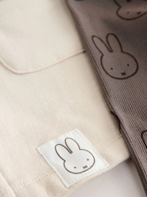 Ensemble bébé tunique beige et legging gris (3 mois - 7 ans)