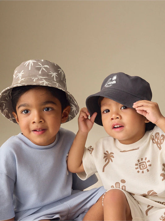 Lot de 2 bob réversibles pour enfant (3 mois-13 ans)