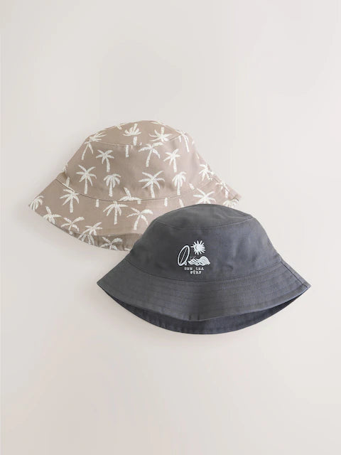 Lot de 2 bob réversibles pour enfant (3 mois-13 ans)