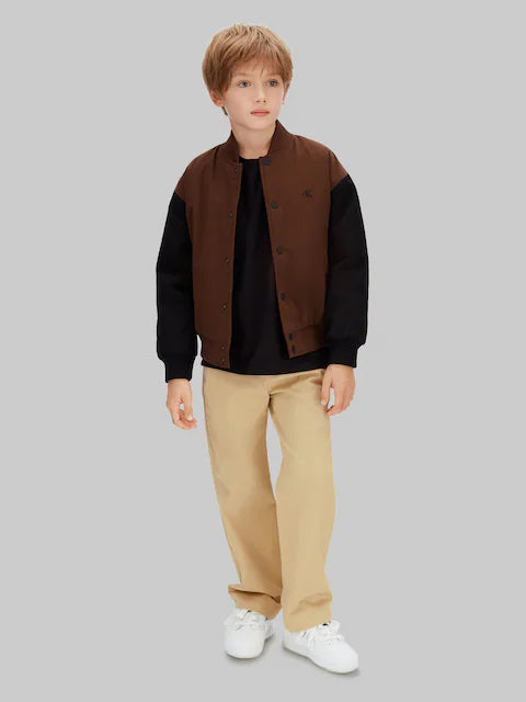 Pantalon droit beige confortable pour garçon