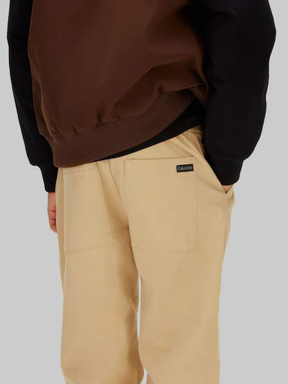 Pantalon droit beige confortable pour garçon