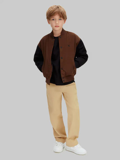 Pantalon droit beige confortable pour garçon