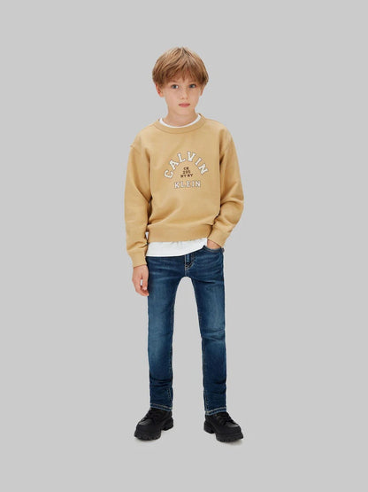 Jean slim enfant bleu foncé extensible