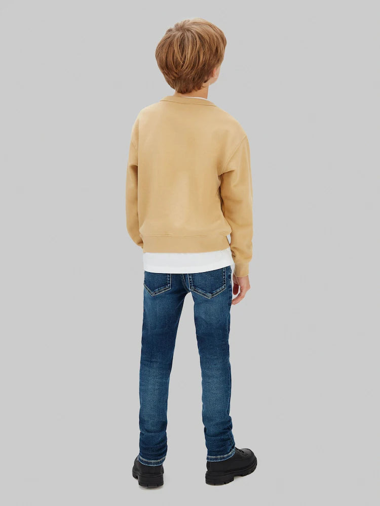 Jean slim enfant bleu foncé extensible
