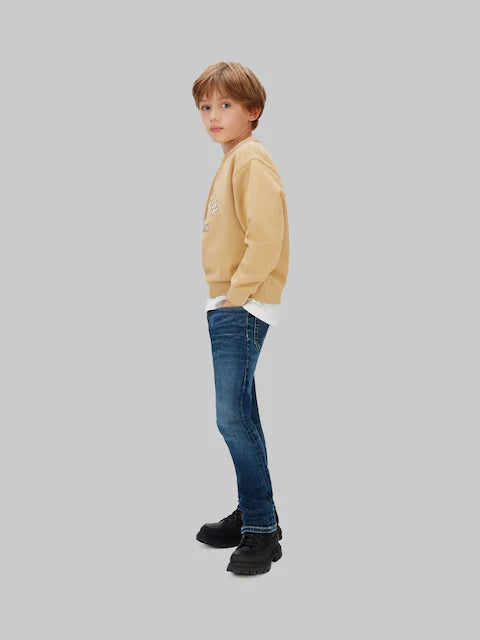 Jean slim enfant bleu foncé extensible