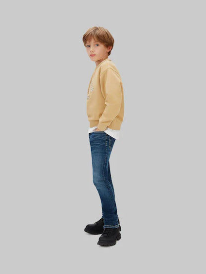 Jean slim enfant bleu foncé extensible