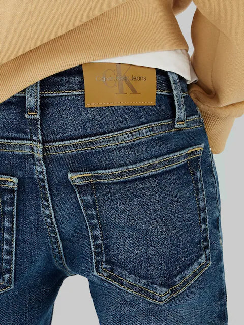 Jean slim enfant bleu foncé extensible