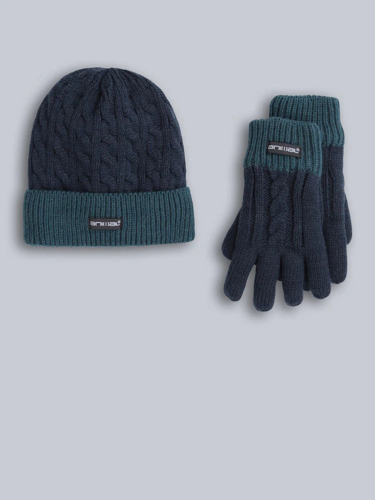 Ensemble bonnet et gants doublés pour enfant