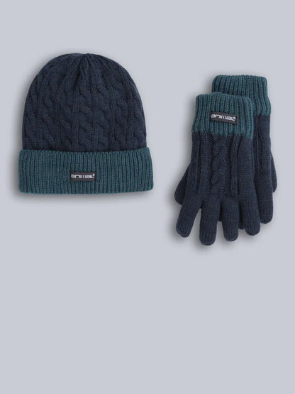Ensemble bonnet et gants doublés pour enfant