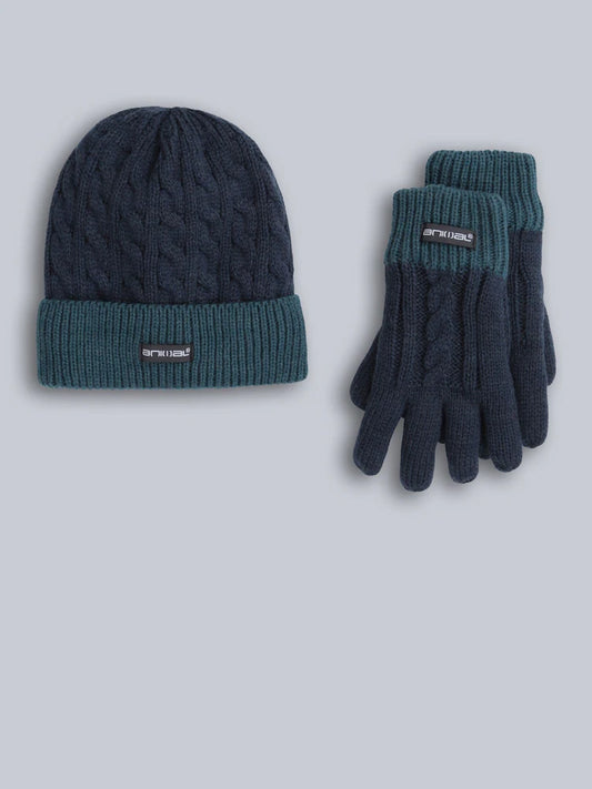 Ensemble bonnet et gants doublés pour enfant