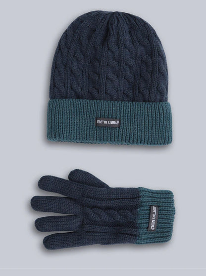 Ensemble bonnet et gants doublés pour enfant