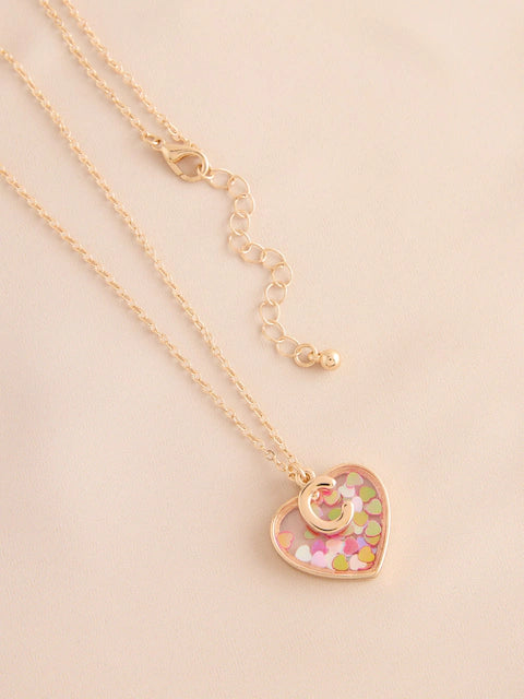 Collier cœur avec initiale personnalisée
