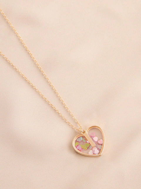 Collier cœur avec initiale personnalisée