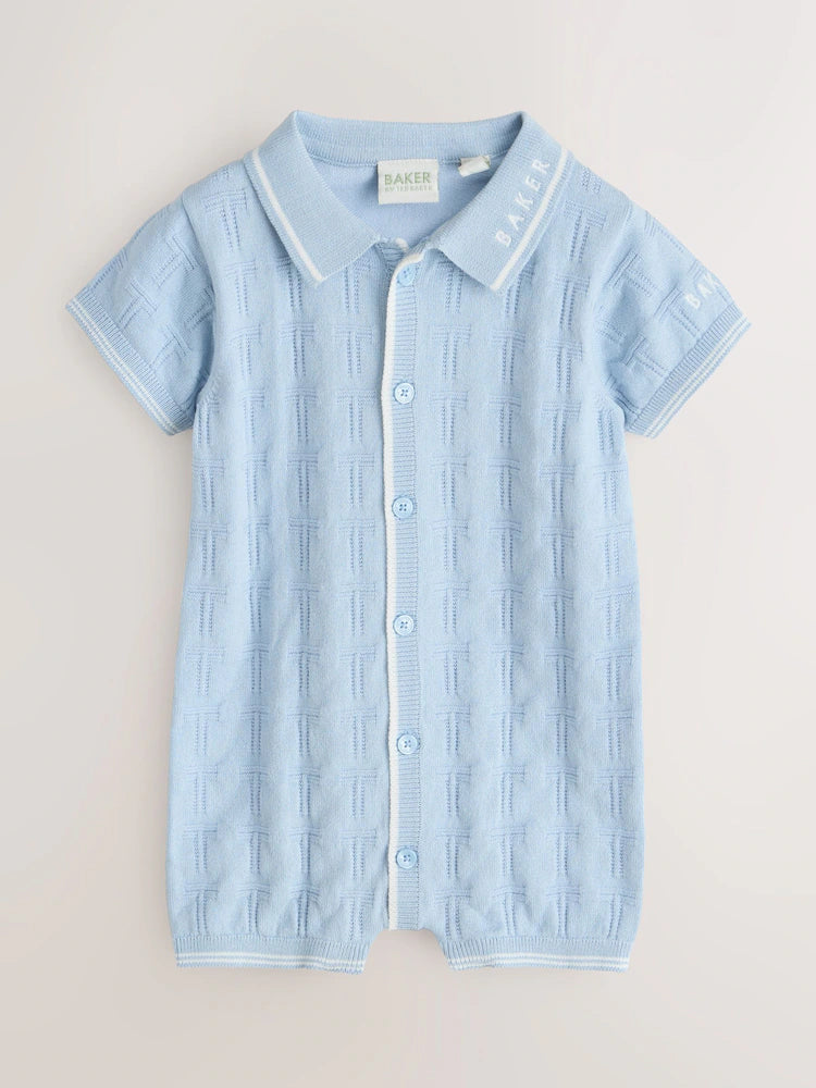 Combinaison bleue en maille Baker by Ted Baker