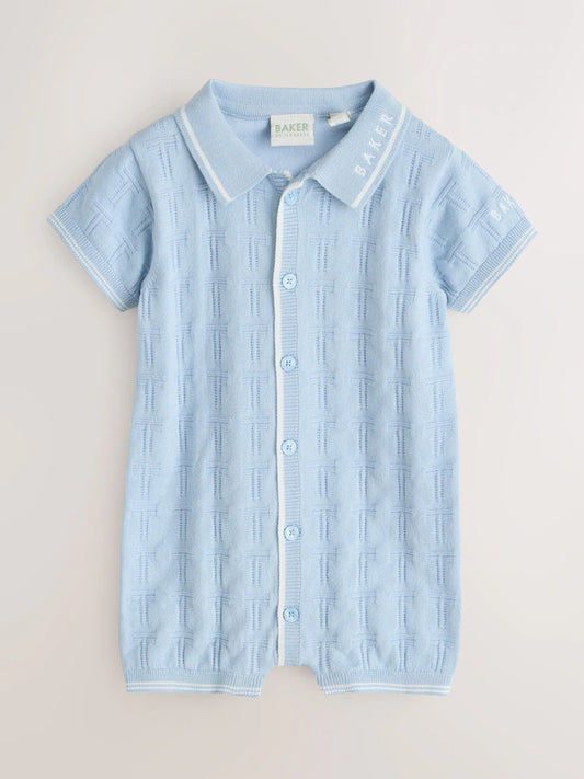 Combinaison bleue en maille Baker by Ted Baker