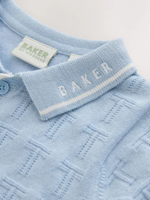 Combinaison bleue en maille Baker by Ted Baker