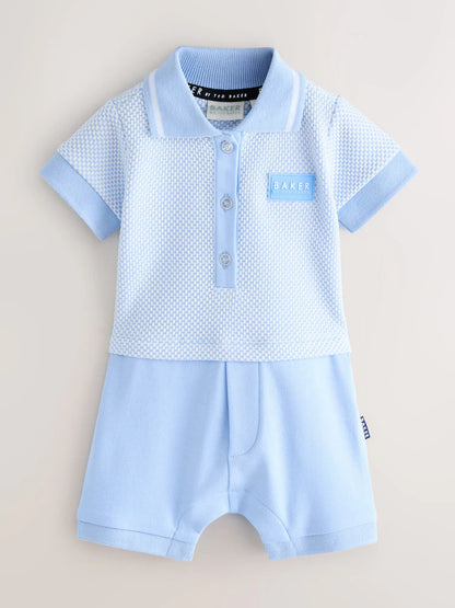 Combinaison bleue texturée Baker by Ted Baker