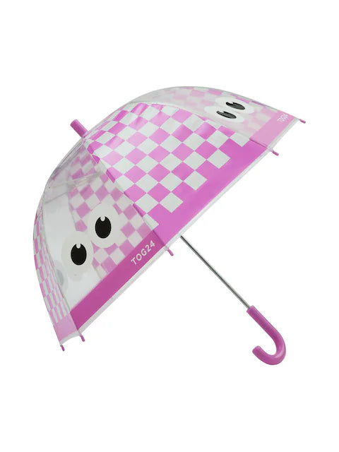 Parapluie enfant violet à motif hibou – 100 % polyester