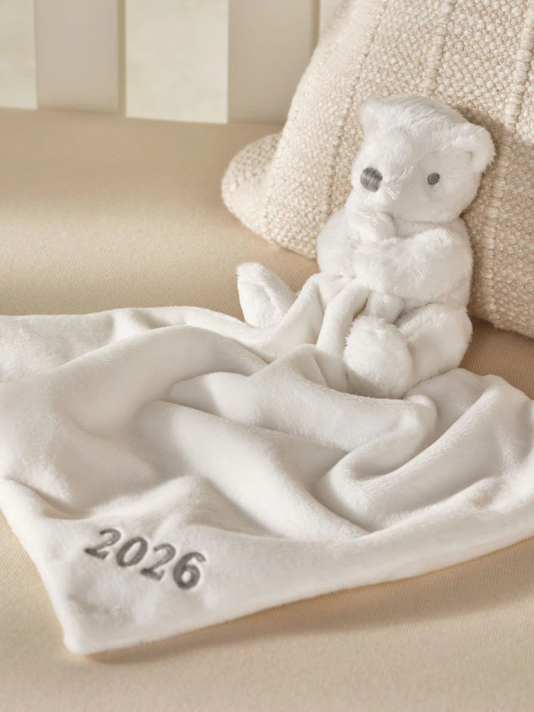 Couverture bébé personnalisée « 2026 »